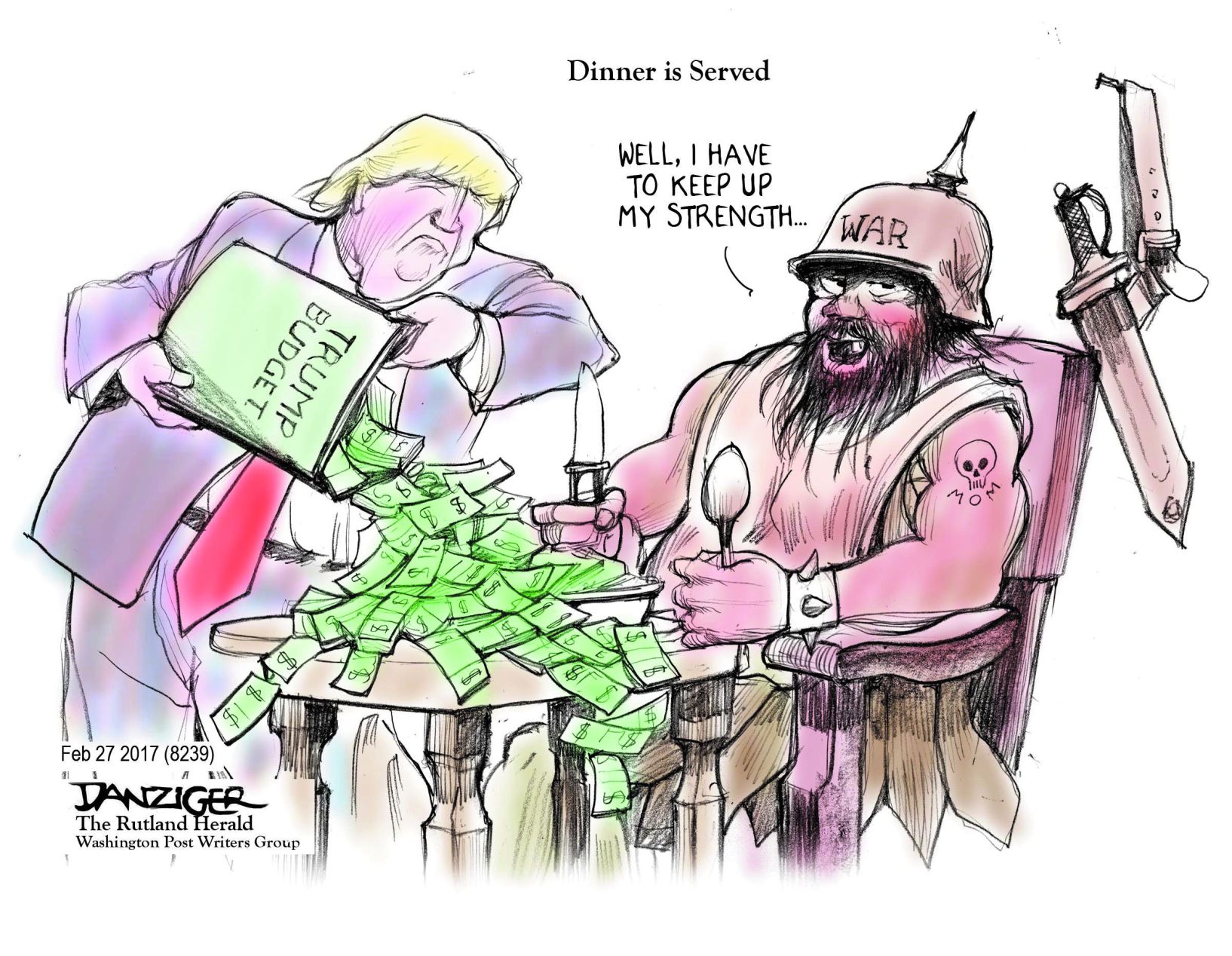 Jeff Danziger editorial cartoon